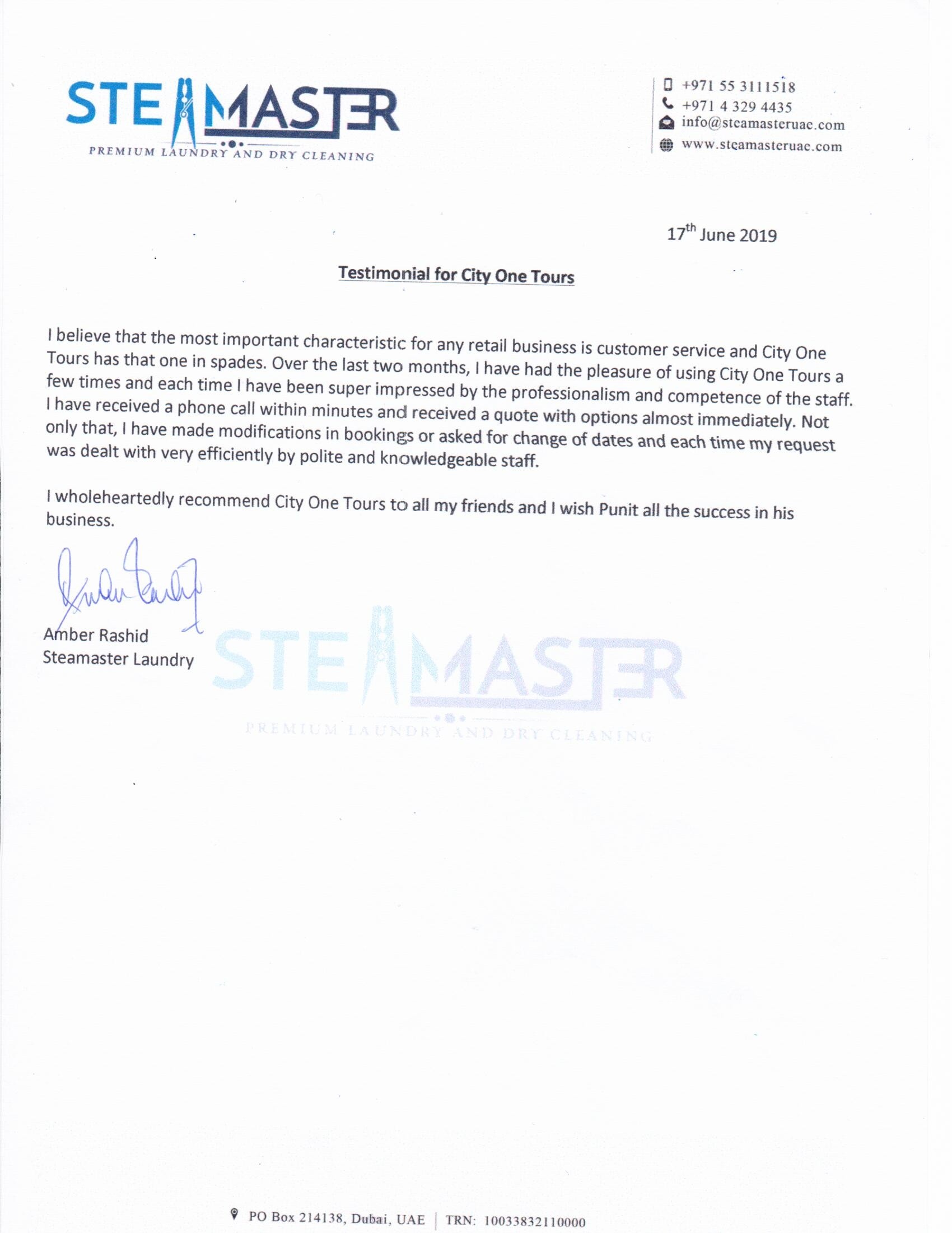 Steamaster Premium Laundry and Dry Cleaning